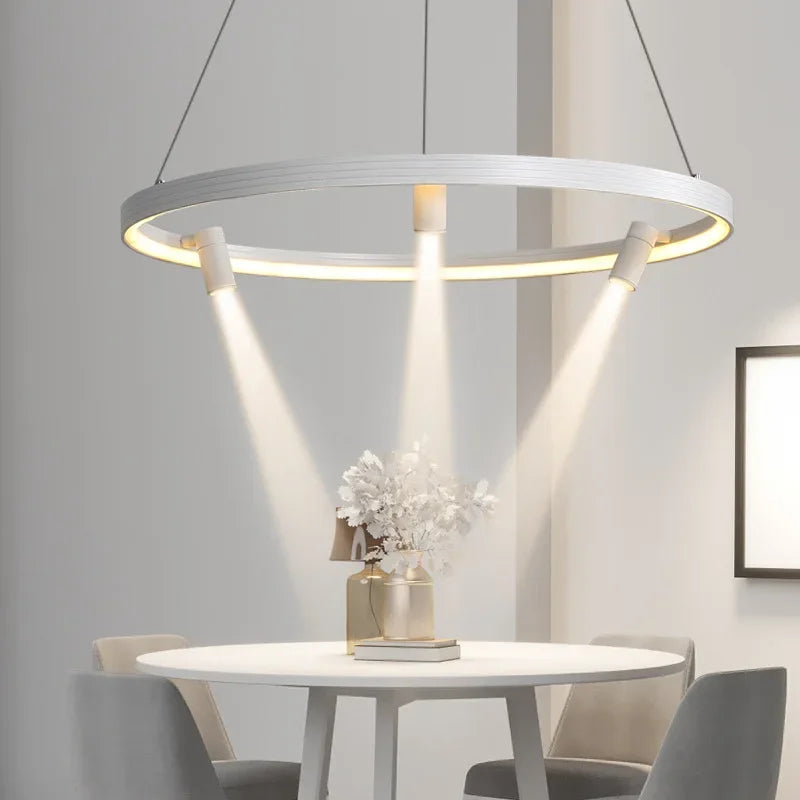 Artfan lighting Black Round Combo Chandelier: Stylish Lighting for Home, Living Room, Bedroom, Dining Table