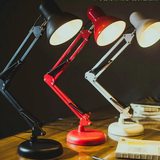 Artfan Adjustable Swing Arm LED Desk Lamp with Switch for Office Reading and Bedside