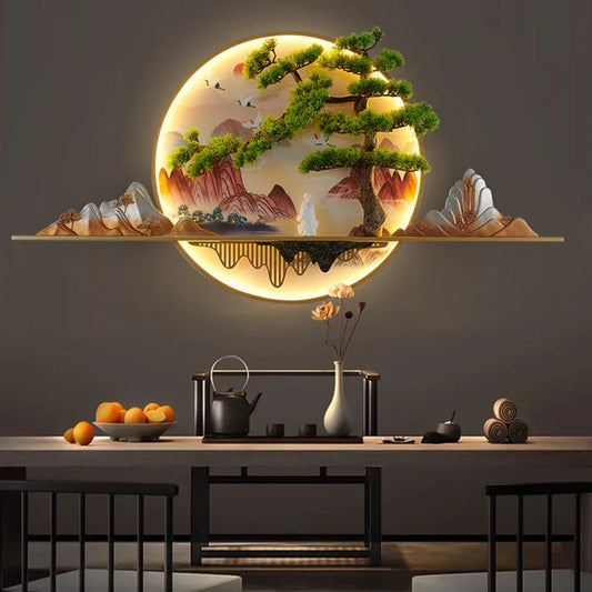Artfan 3D Landscape LED Picture Lamp for Home Decor - Modern Chinese Style
