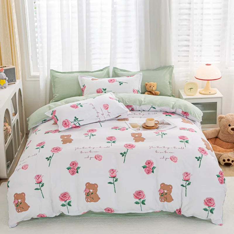 Artfan Animal Pattern Bedding Set - King/Queen Size Quilt Set for Comfortable Home.