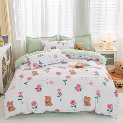 Artfan Animal Pattern Bedding Set - King/Queen Size Quilt Set for Comfortable Home.