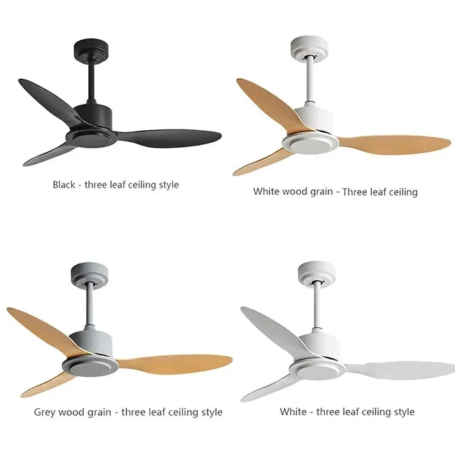 Artfan 42" Black Industrial Style Ceiling Fan with Remote Control