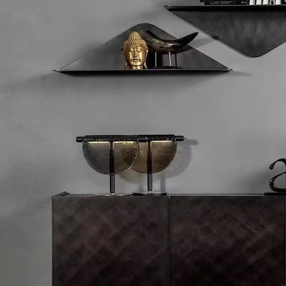 Artfan Amber Glass Table Lamp: Nordic Minimalist LED Nightstand Decor
