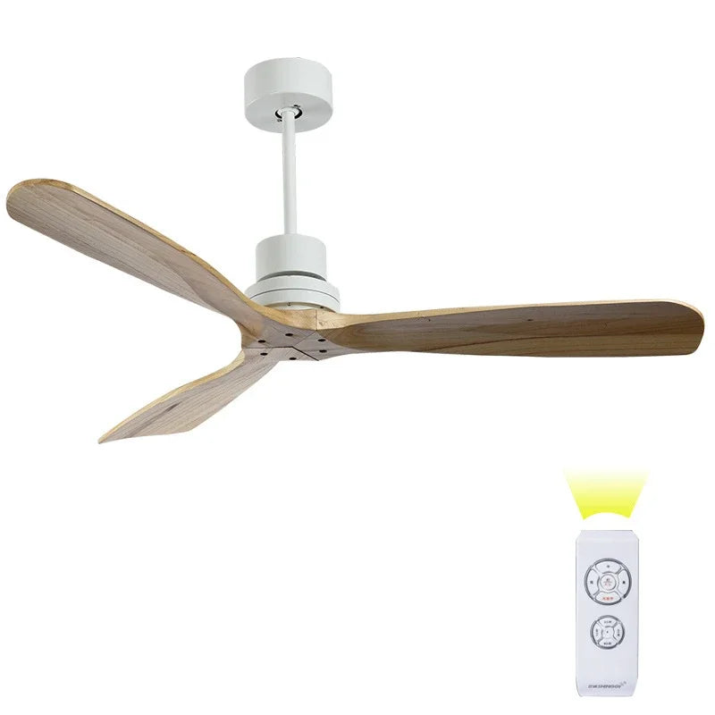 Artfan 52" Propeller Ceiling Fan in Wood, Silent Operation for Home and Loft.