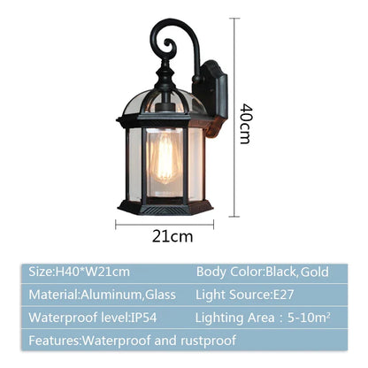 Artfan lighting Black Bronze Wall Lamp Sconce Light Fixtures for Indoor/Outdoor Lighting