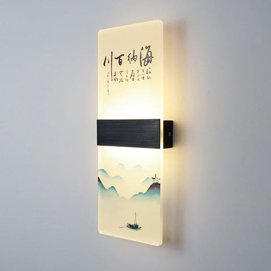 Artfan Acrylic Shade LED Square Wall Lamp for Home Decor