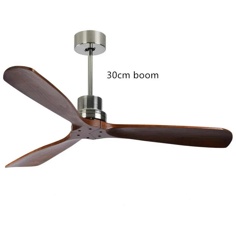 Artfan 52" Propeller Ceiling Fan in Wood, Silent Operation for Home and Loft.