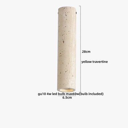 Artfan Acryl Travertine LED Ceiling Lights - Modern Natural Stone Ceiling Lamp