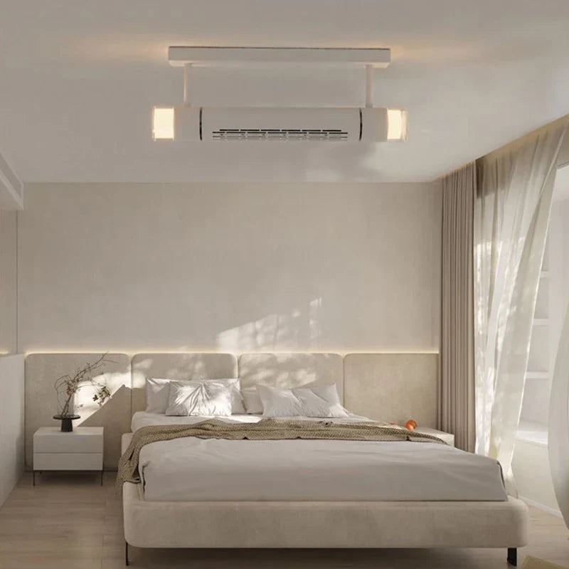 Artfan lighting Bladeless Ceiling Fan with Remote Control LED Light Fixture for Home Décor