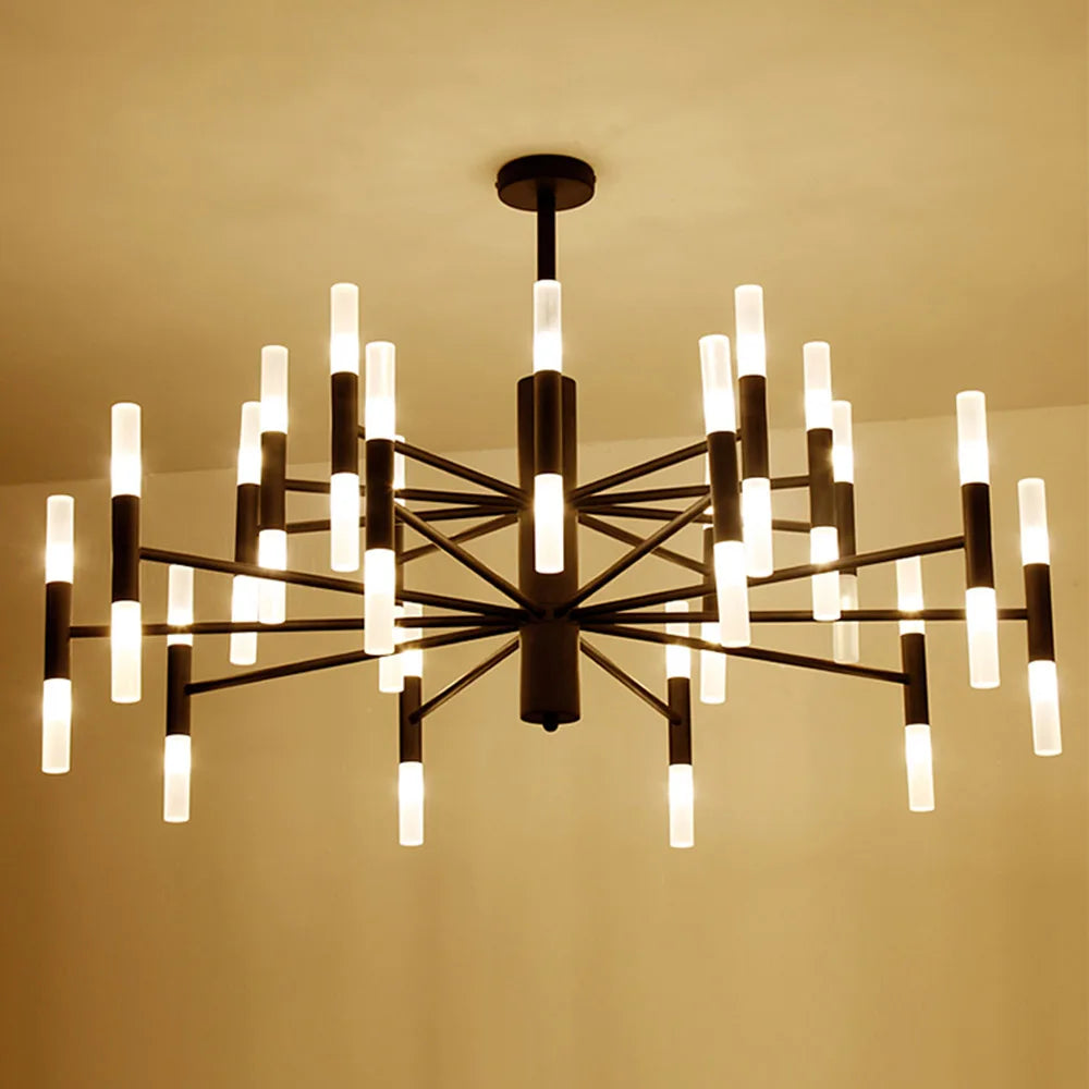 Artfan lighting Black Gold Art Decor Led Ceiling Chandelier for Modern Fashion Designer Home