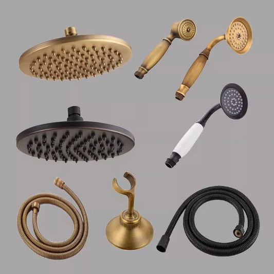 Artfan Antique Handheld Shower Head with Holder, Plumbing Hose, and Toilet Bidet Sprayer