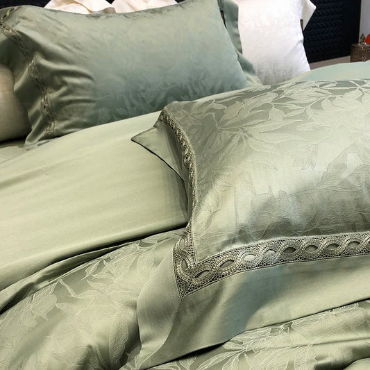 Artfan 1000TC Lyocell Cotton Jacquard Luxury Bedding Set with Soft Silky Feel