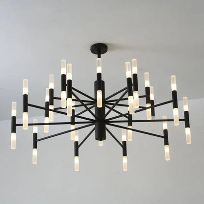 Artfan lighting Black Gold Art Decor Led Ceiling Chandelier for Modern Fashion Designer Home