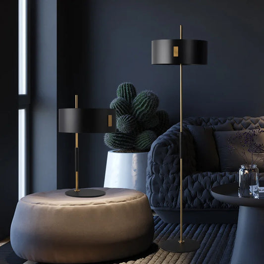 Artfan lighting Black Metal E27 Floor Lamp for Stylish Indoor Lighting