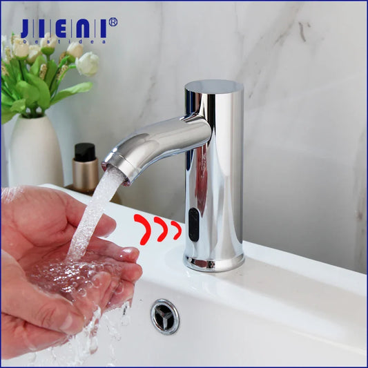 Artfan Automatic Touch Sensor Chrome Basin Faucet, Polished Brass Mixer Tap