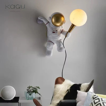 Artfan Astronaut Moon Planet Table Lamp Night Light Bedroom Decor Spaceman Theme