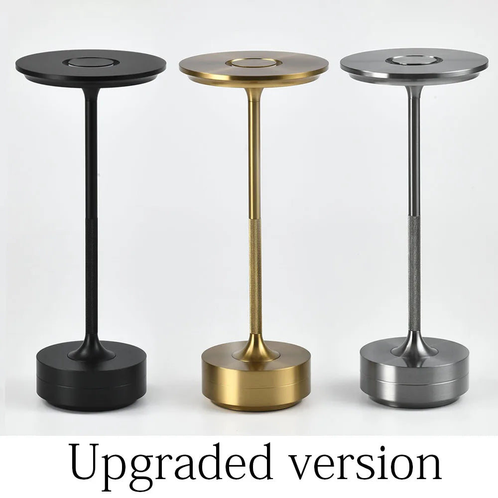 Artfan Aluminum LED Desk Lamp Touch Switch Cordless Table Light for Living Room