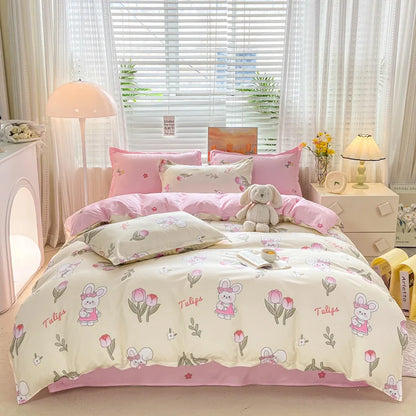 Artfan Animal Pattern Bedding Set - King/Queen Size Quilt Set for Comfortable Home.