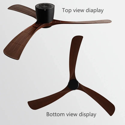 Artfan lighting Black Modern Low Profile DC Ceiling Fan with Remote Control, Strong Airflow