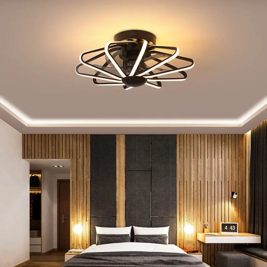 Artfan lighting Bladeless Ceiling Fan with Dimmable LED Lights and Remote - Reversible Timing, Modern Design