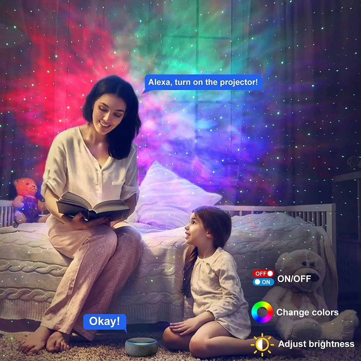 Artfan Aurora Galaxy Star Projector Night Light for Kids Baby Gift
