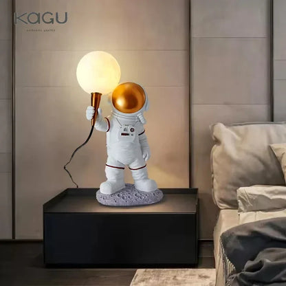 Artfan Astronaut Moon Planet Table Lamp Night Light Bedroom Decor Spaceman Theme