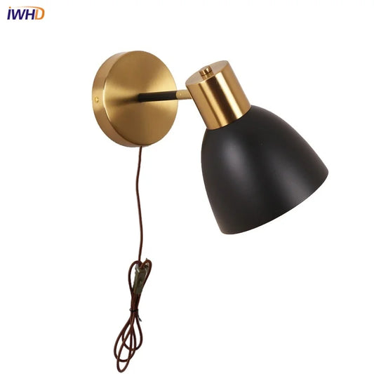 Artfan lighting Black Iron LED Wall Sconce Modern Vanity Light Bar Bedroom Stair Hallway