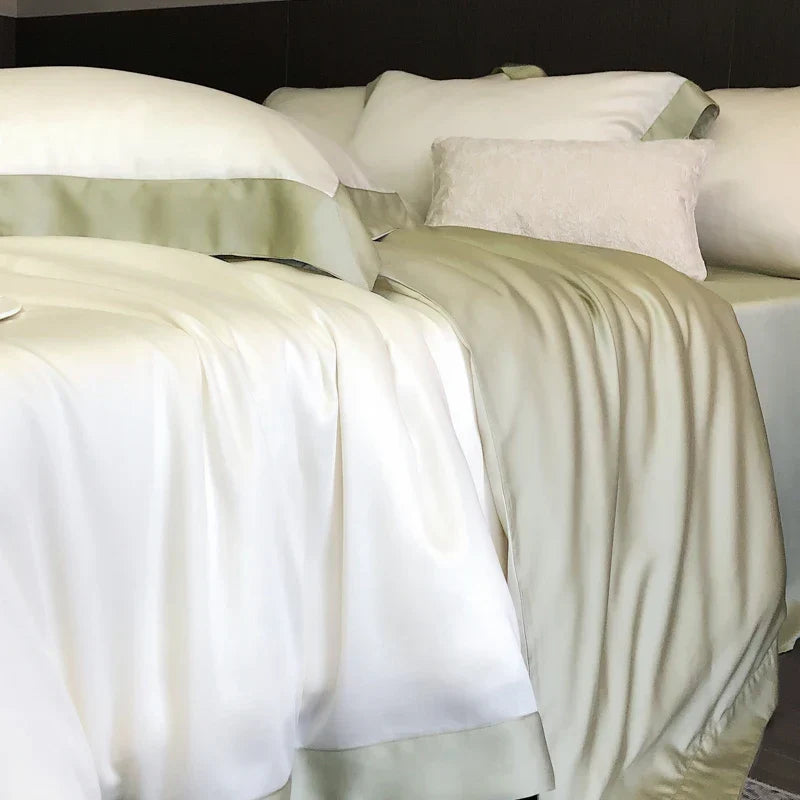 Artfan 600TC Lyocell Eucalyptus Fiber Bedding Set: Duvet Cover, Bed Sheet, Pillowcases
