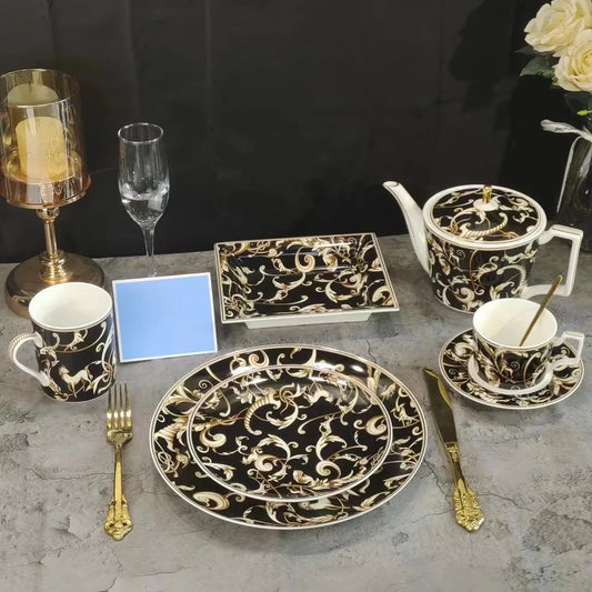 Artfan lighting Black Unicorn Series Kitchenware & Tableware Set