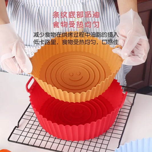 Artfan Air Fryer Silicone Basket Trays Baking Grill Pan Pizza Mat Accessories