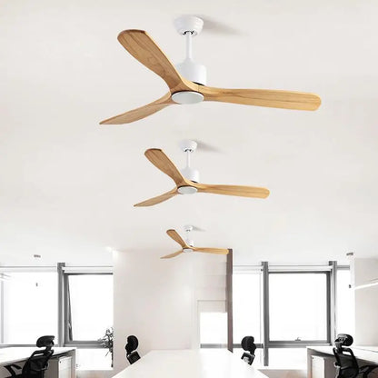 Artfan 42" Wooden Ceiling Fan Remote Control Decorative Home Fan DC 110-240V