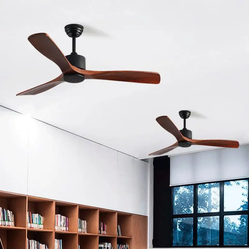 Artfan 42" Wooden Ceiling Fan Remote Control Decorative Home Fan DC 110-240V